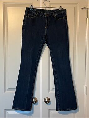 Michael Kors Dark Indigo low rise Bootcut Jeans